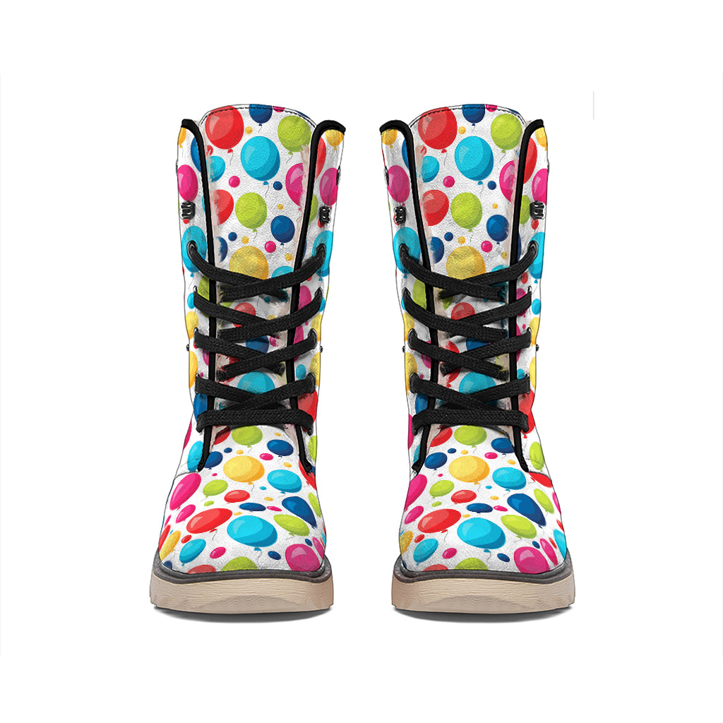 Cartoon Balloon Pattern Print Winter Boots