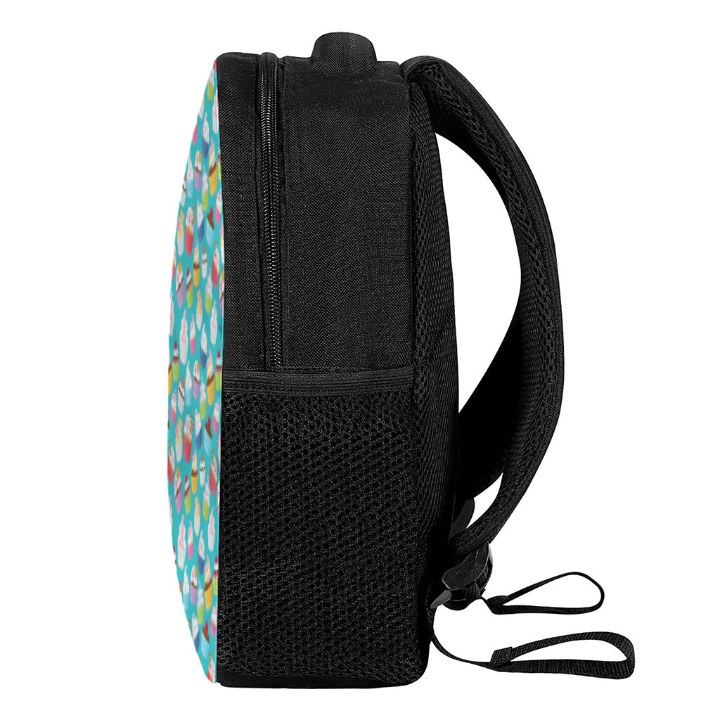Cartoon Cupcake Pattern Print Casual Backpack