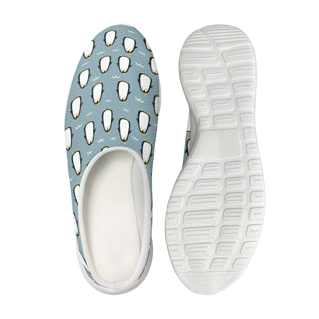 Cartoon Emperor Penguin Pattern Print Mesh Casual Shoes