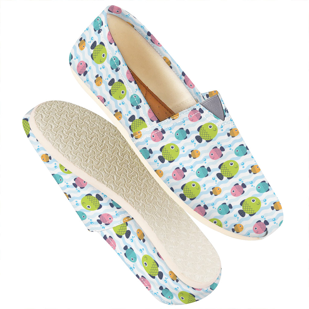 Cartoon Fish Pattern Print Casual Shoes
