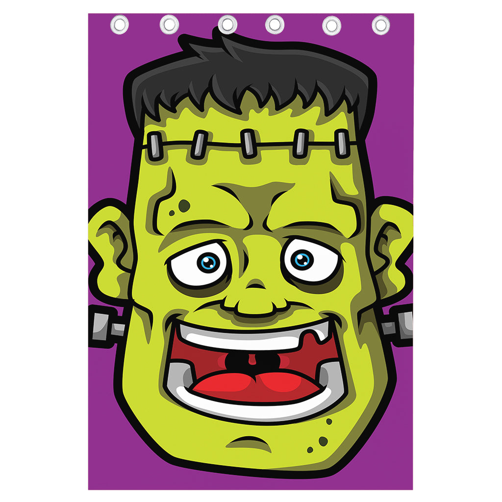 Cartoon Frankenstein Print Curtain