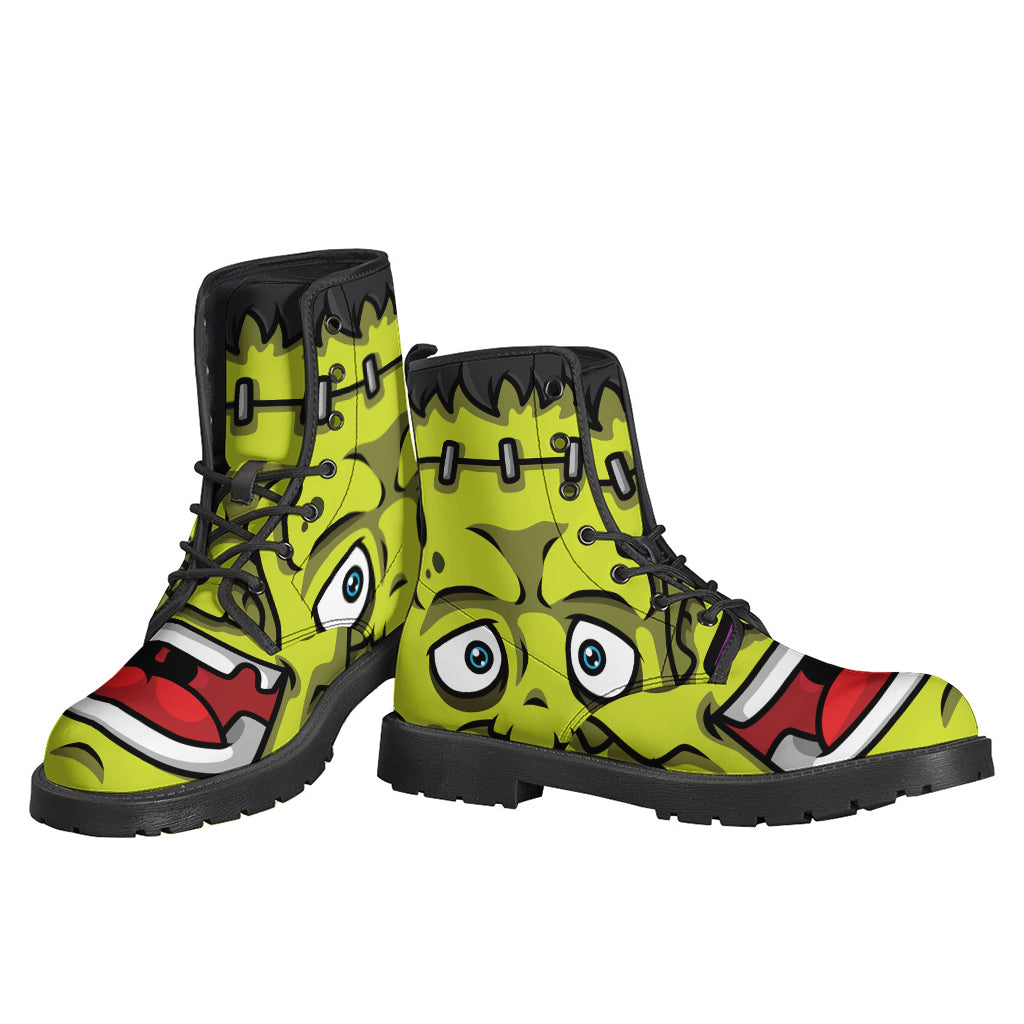 Cartoon Frankenstein Print Backpack