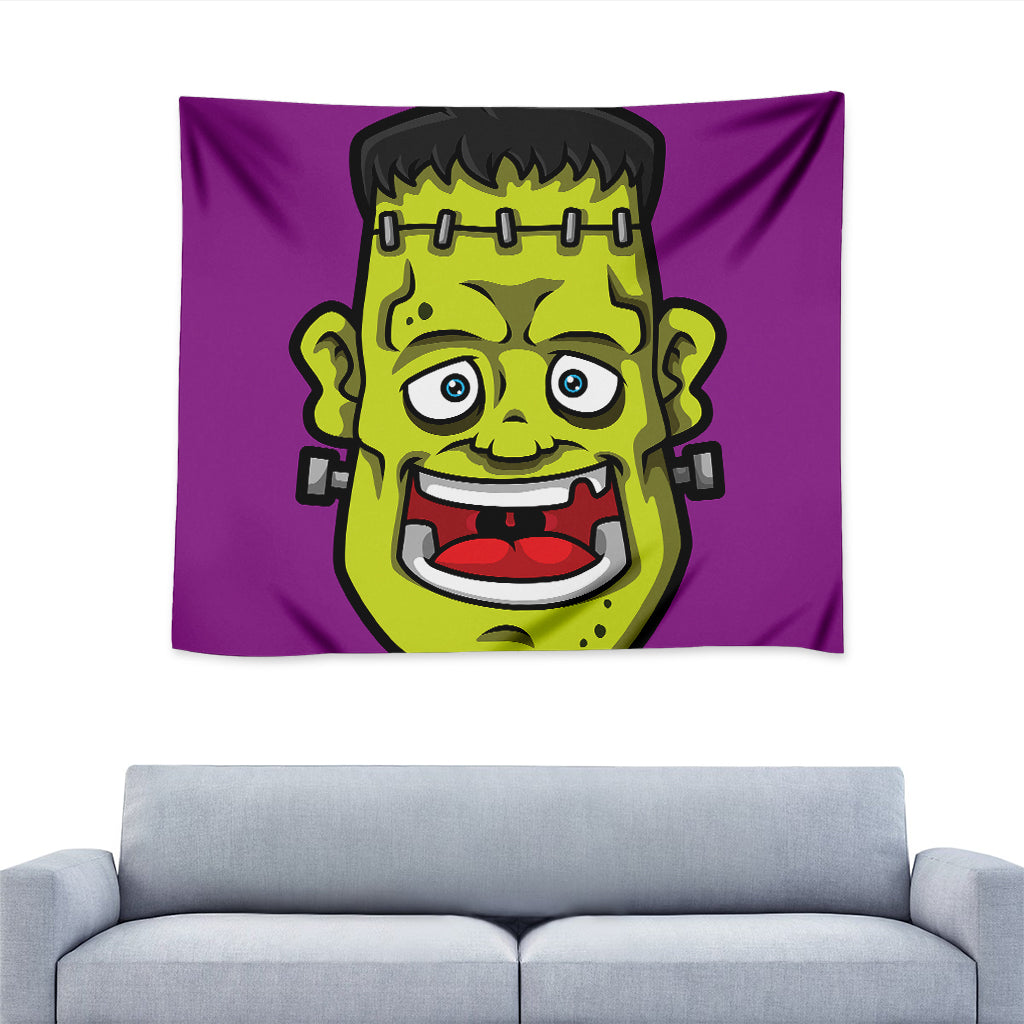 Cartoon Frankenstein Print Tapestry