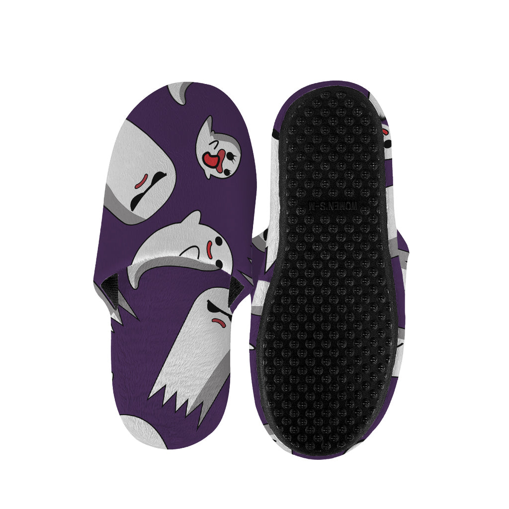 Cartoon Ghost Pattern Print Slippers