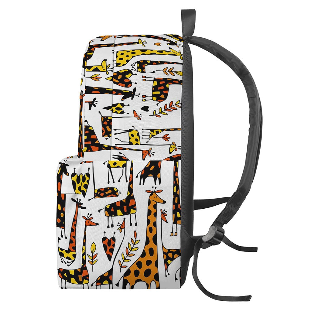 Cartoon Giraffe Pattern Print Backpack