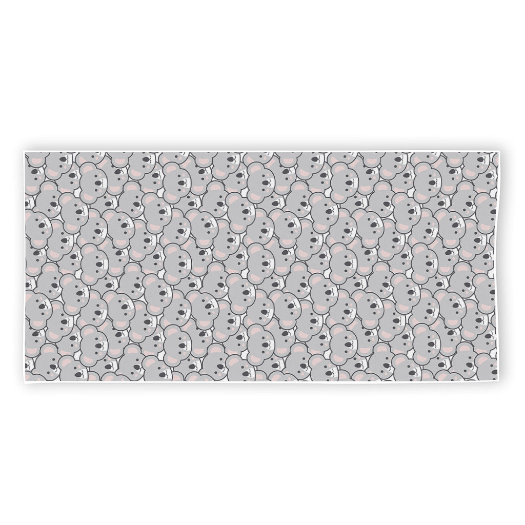Cartoon Koala Pattern Print Beach Towel