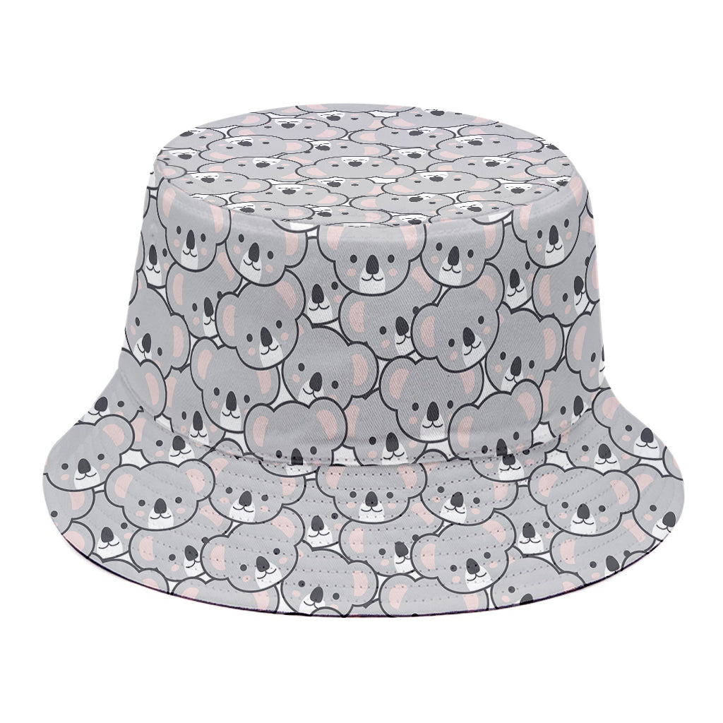 Cartoon Koala Pattern Print Bucket Hat