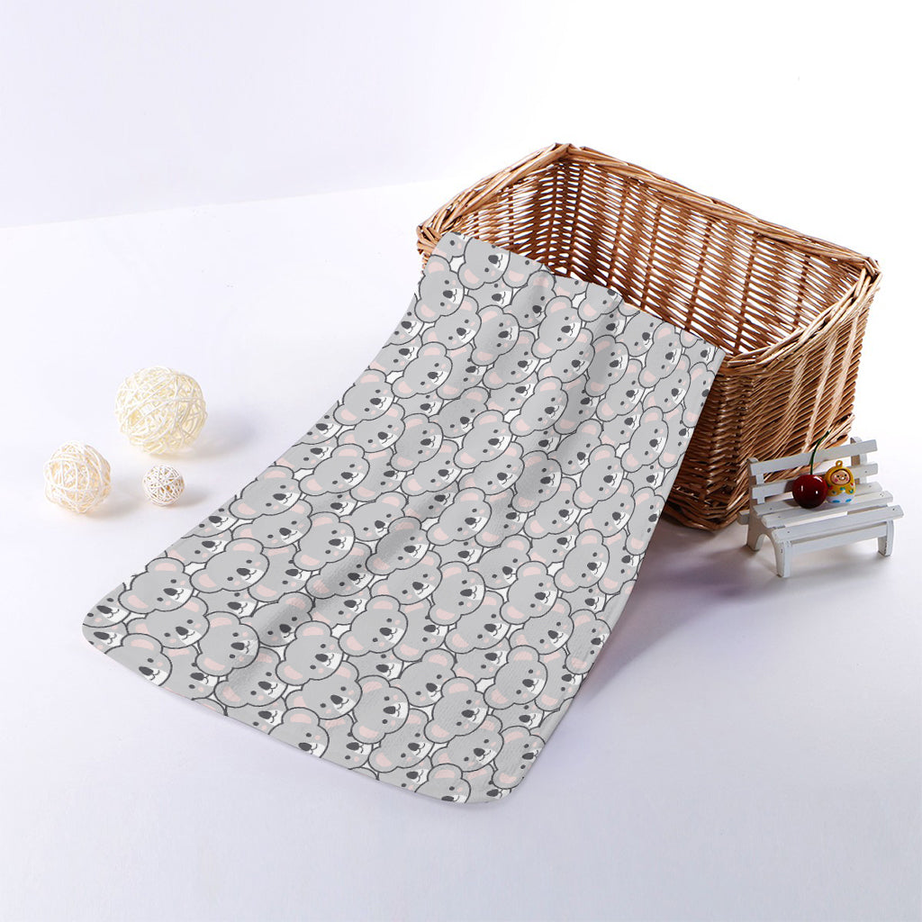Cartoon Koala Pattern Print Towel