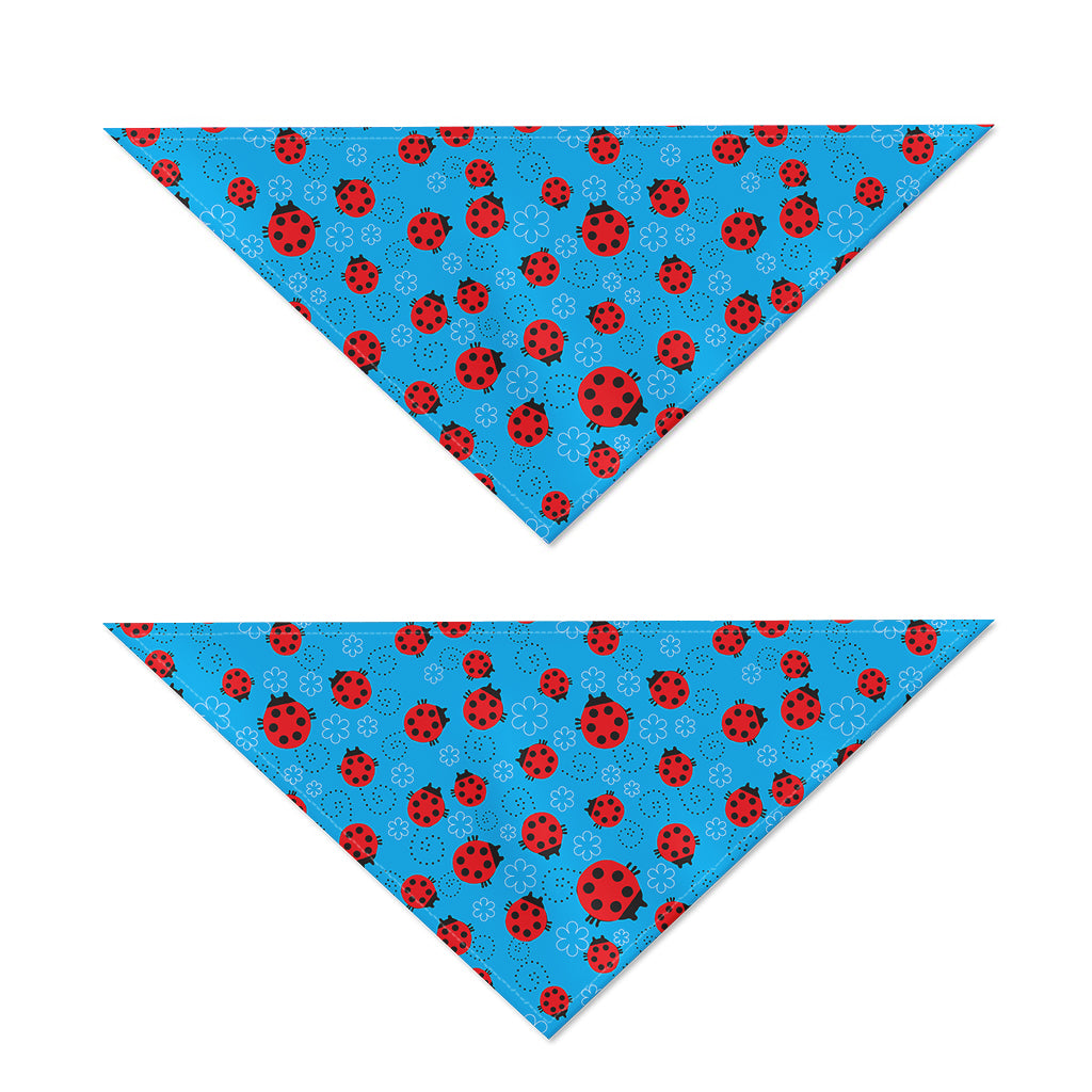 Cartoon Ladybird Pattern Print Dog Bandana