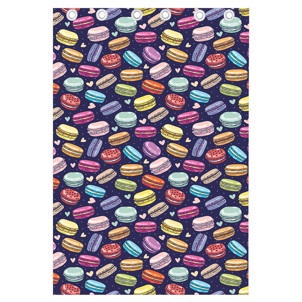Cartoon Macaron Pattern Print Curtain