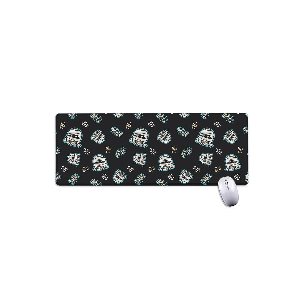 Cartoon Mummy Pattern Print Extended Mouse Pad