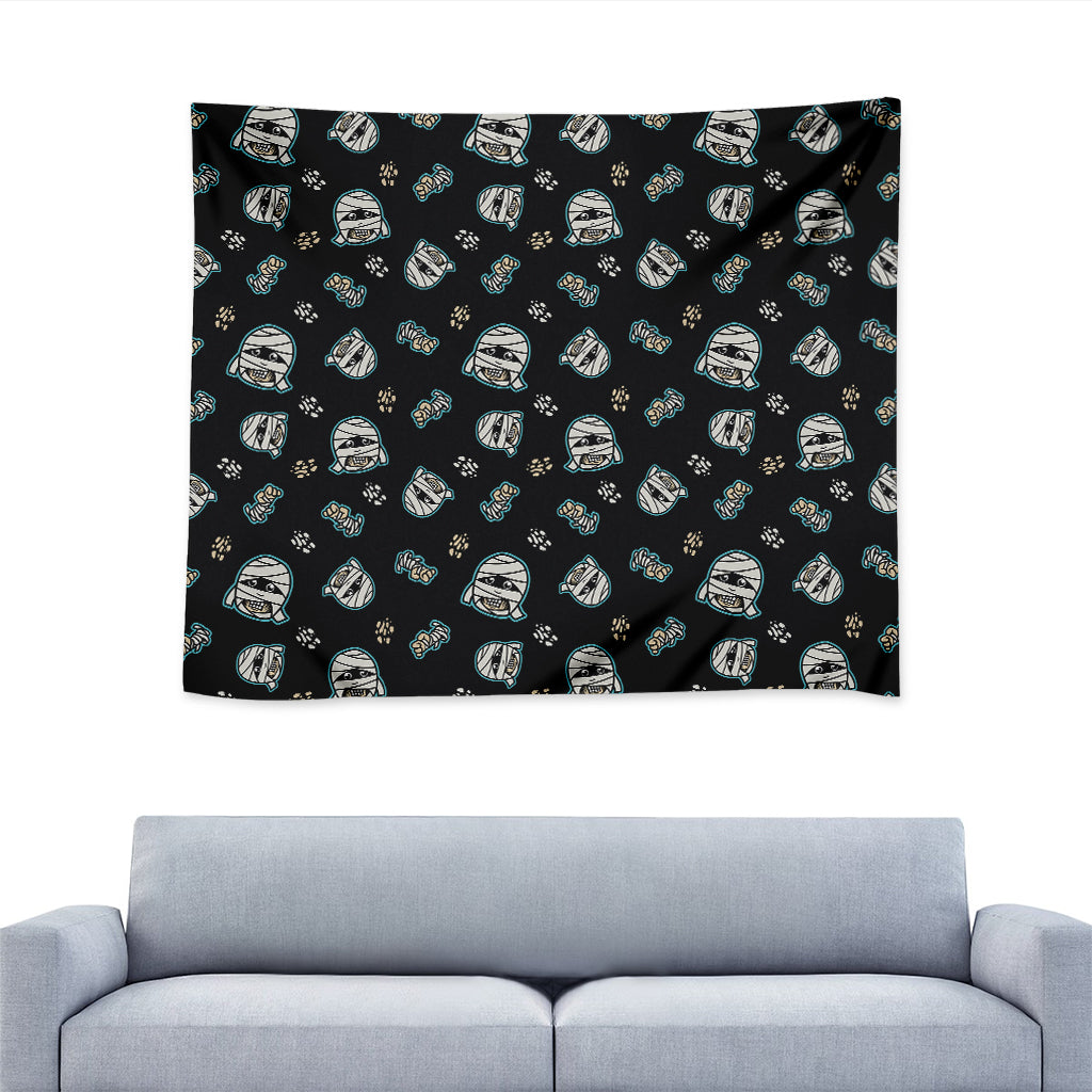 Cartoon Mummy Pattern Print Tapestry