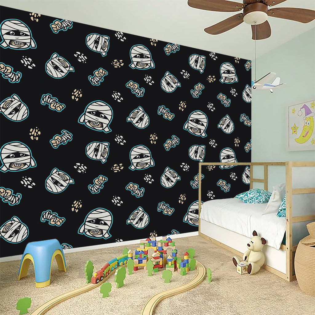 Cartoon Mummy Pattern Print Wall Sticker