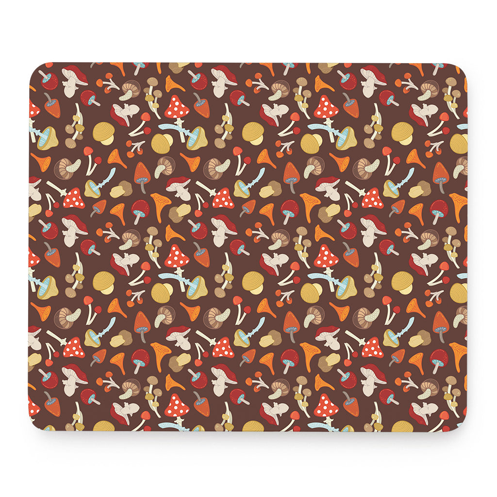Cartoon Mushroom Pattern Print Mouse Pad