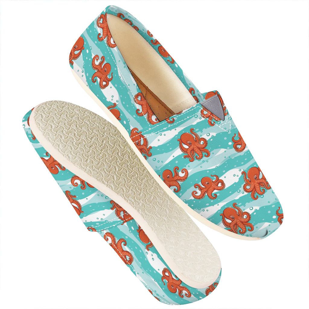 Cartoon Octopus Pattern Print Casual Shoes