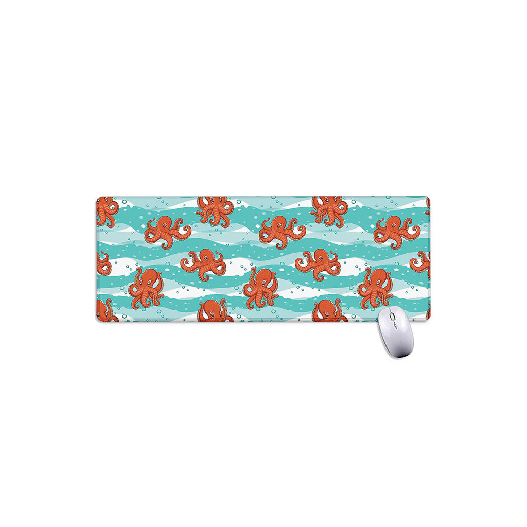 Cartoon Octopus Pattern Print Extended Mouse Pad