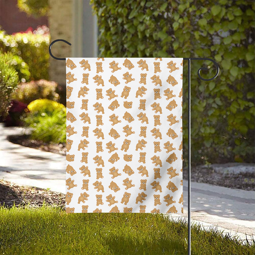 Cartoon Teddy Bear Pattern Print House Flag