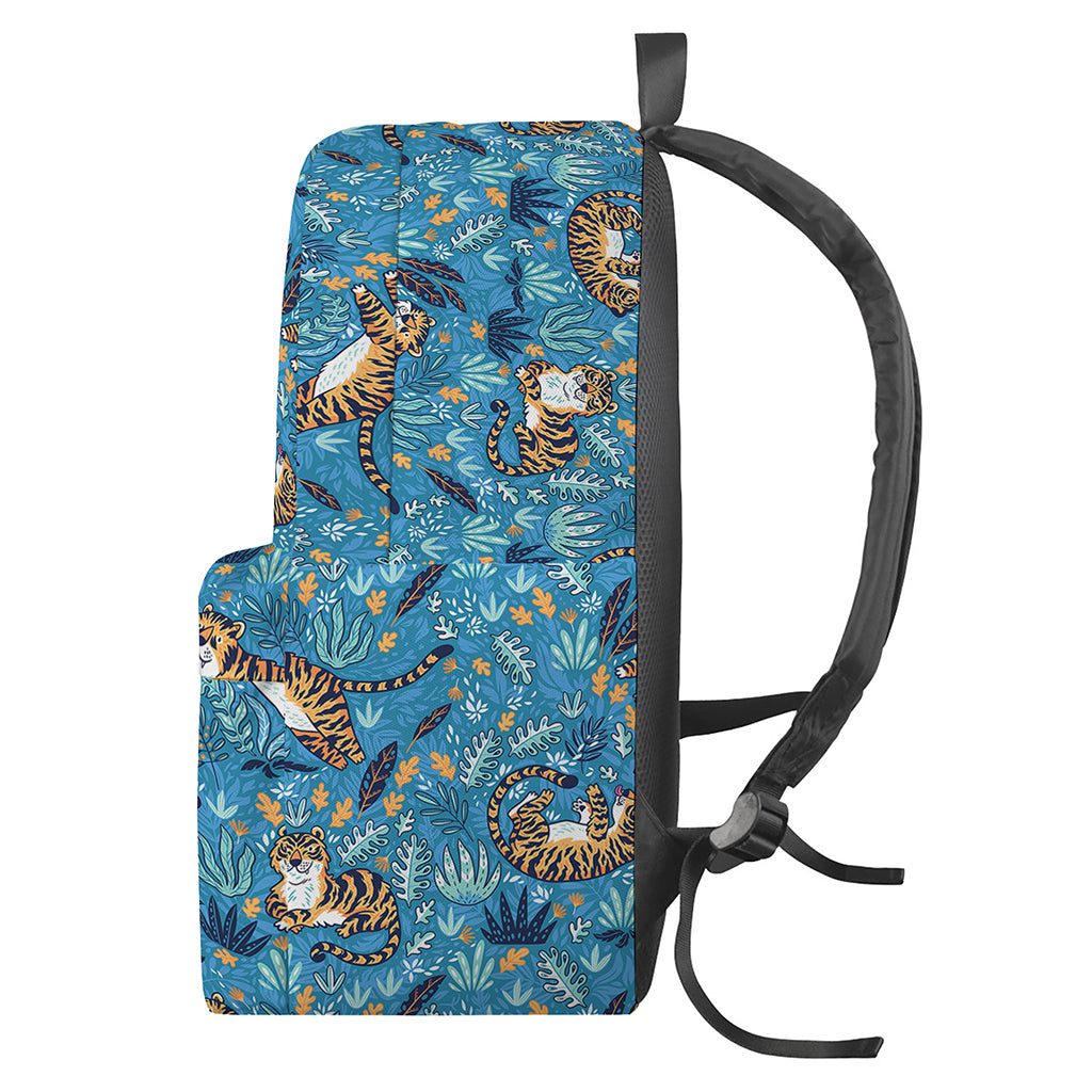 Cartoon Tiger Pattern Print Backpack