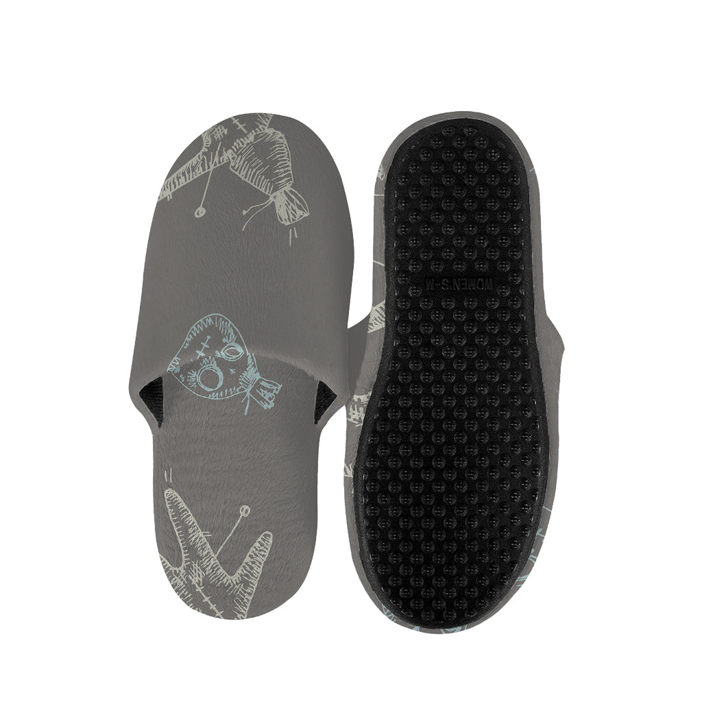 Cartoon Voodoo Doll Pattern Print Slippers