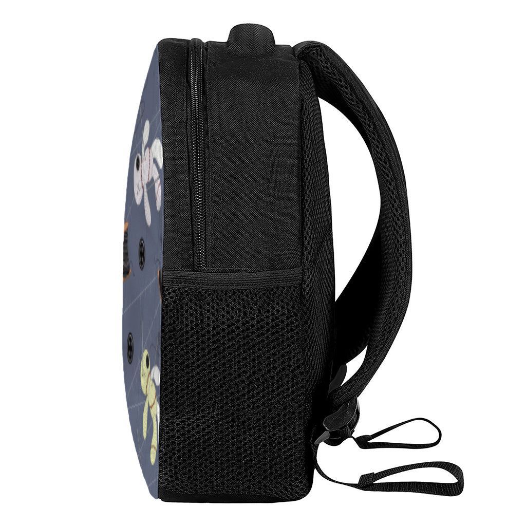 Cartoon Voodoo Doll Print Casual Backpack