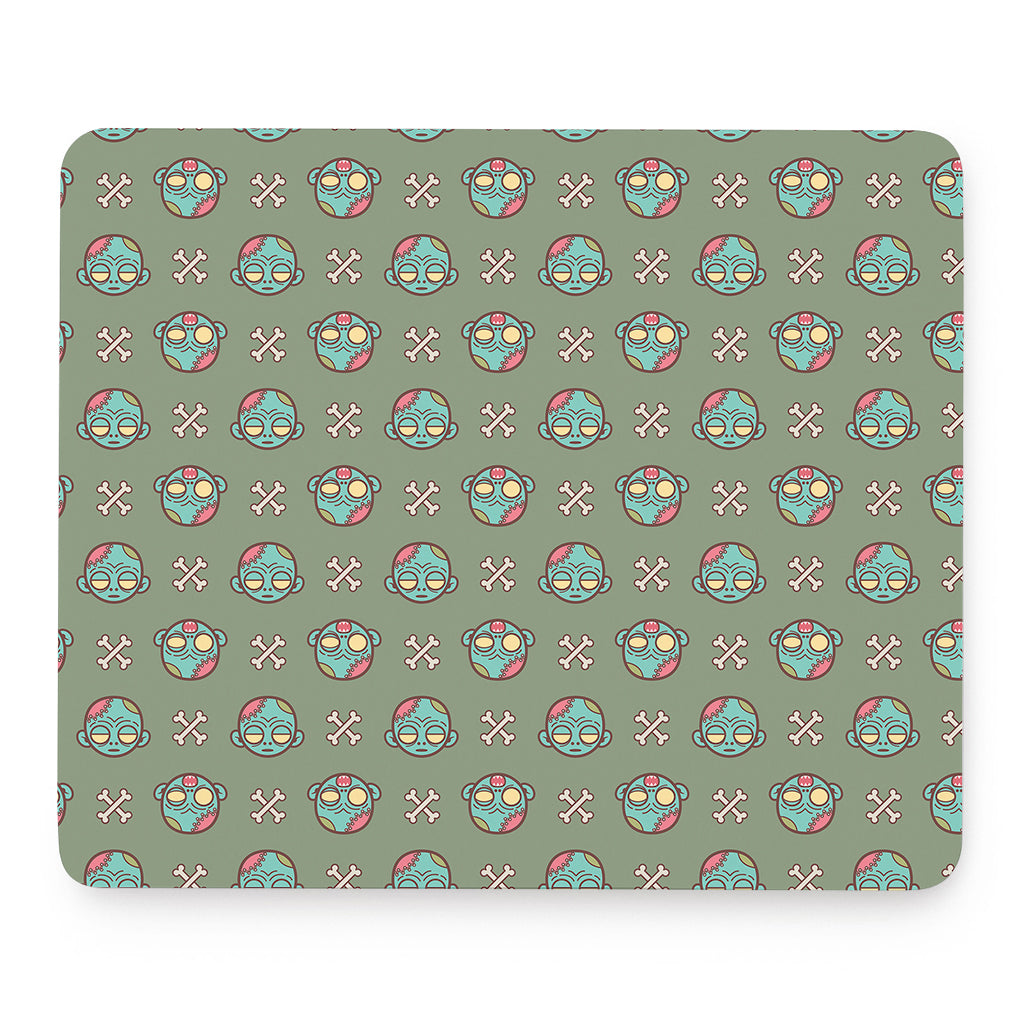 Cartoon Zombie Pattern Print Mouse Pad