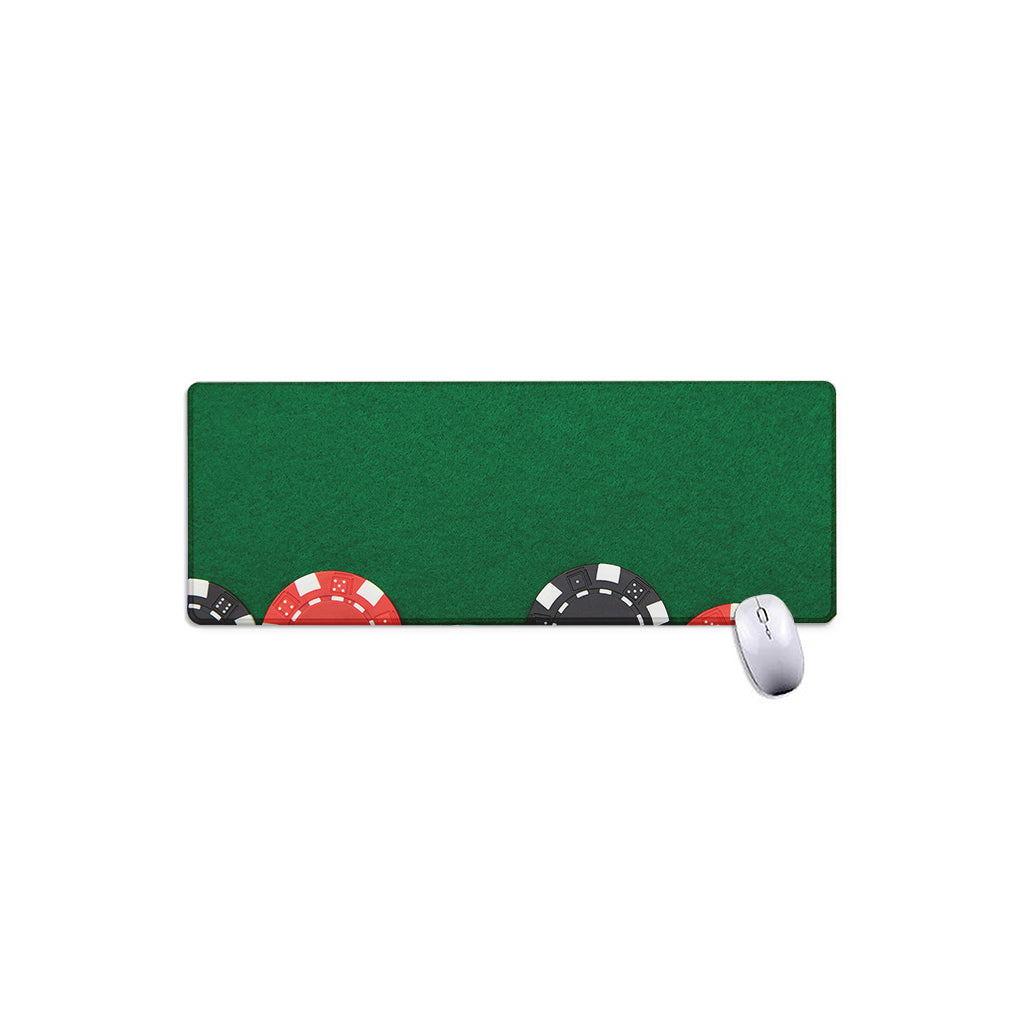 Casino Poker Chips Print Extended Mouse Pad