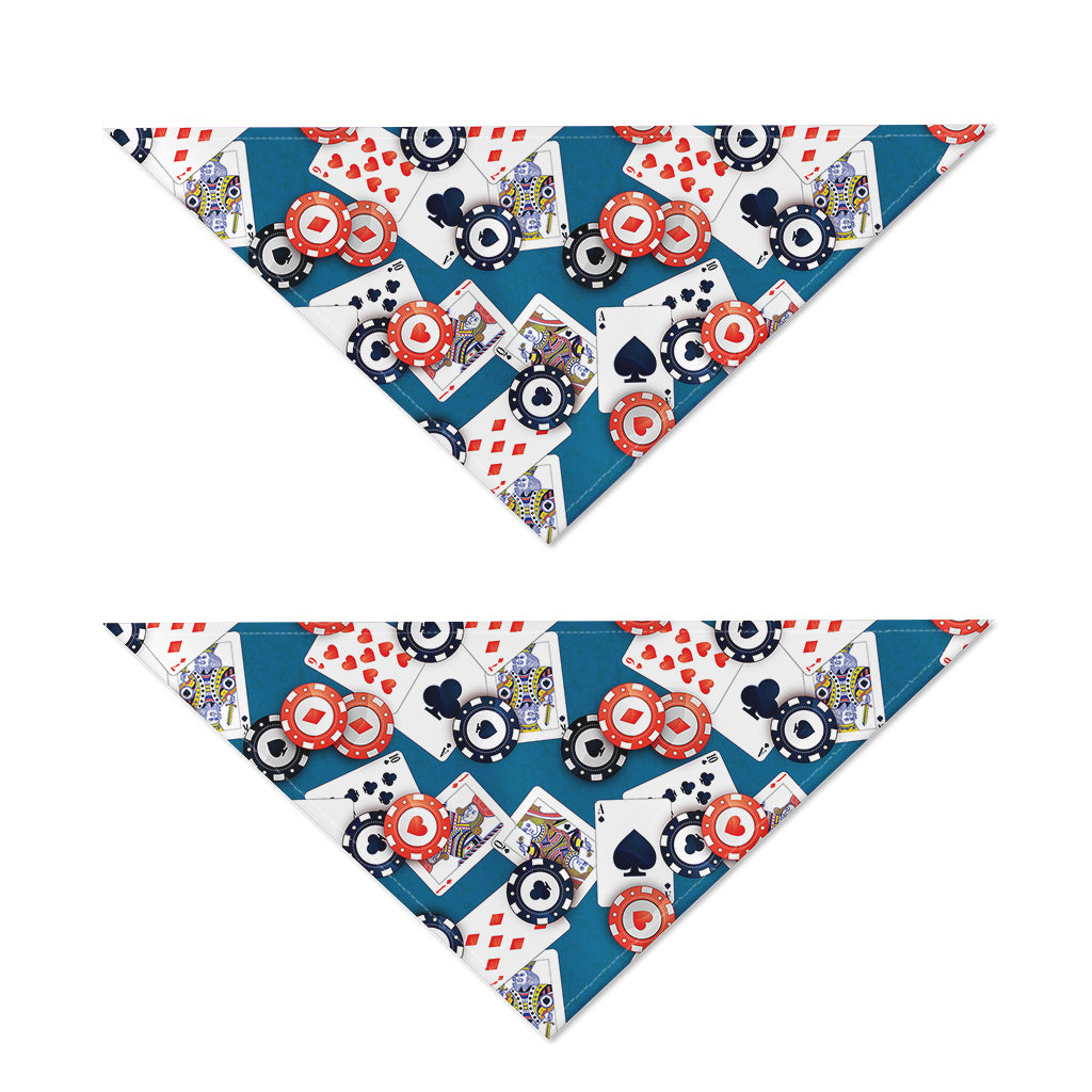 Casino Poker Pattern Print Dog Bandana