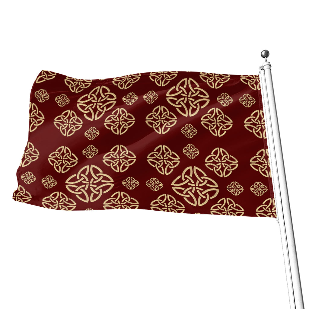 Celtic Knot Symbol Pattern Print Flag