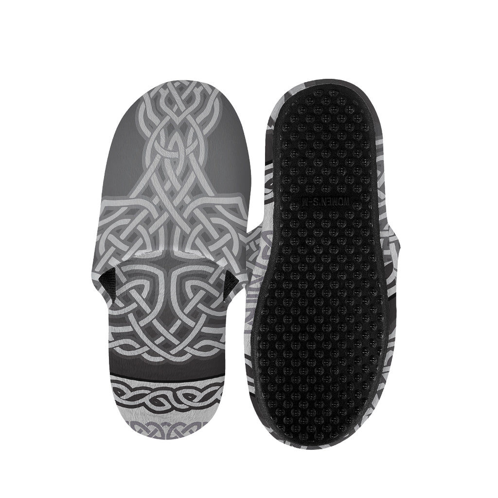 Celtic Knot Tree Of Life Print Slippers