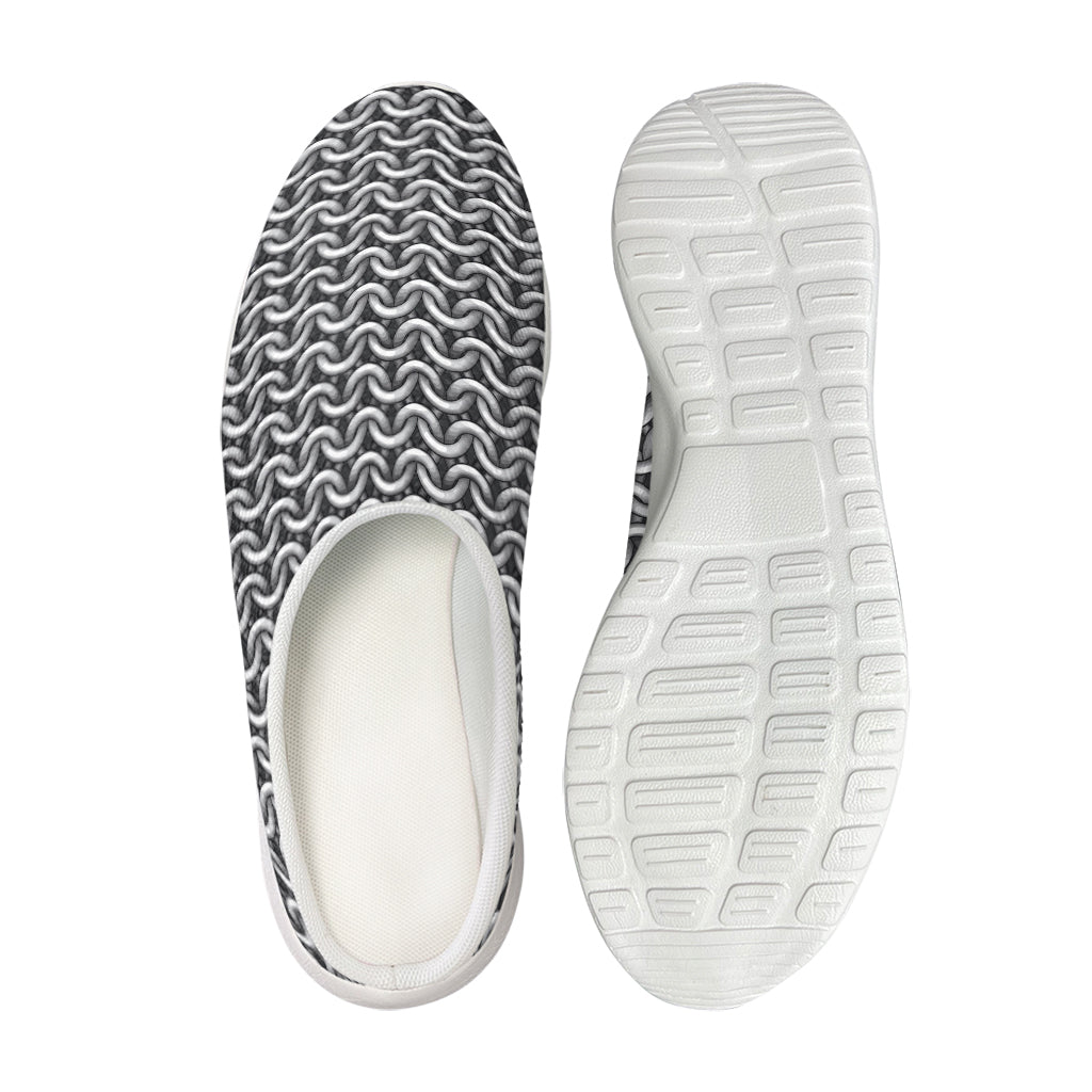 Chainmail Print Mesh Casual Shoes