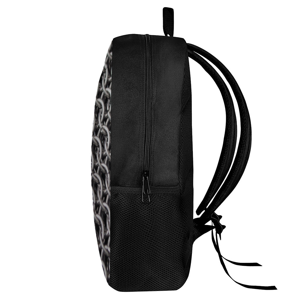 Chainmail Ring Pattern Print 17 Inch Backpack