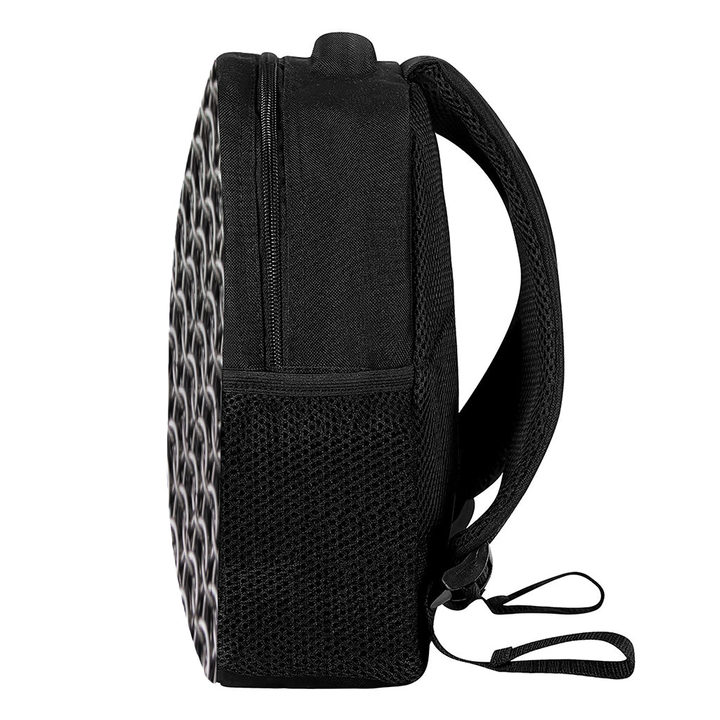 Chainmail Ring Pattern Print Casual Backpack