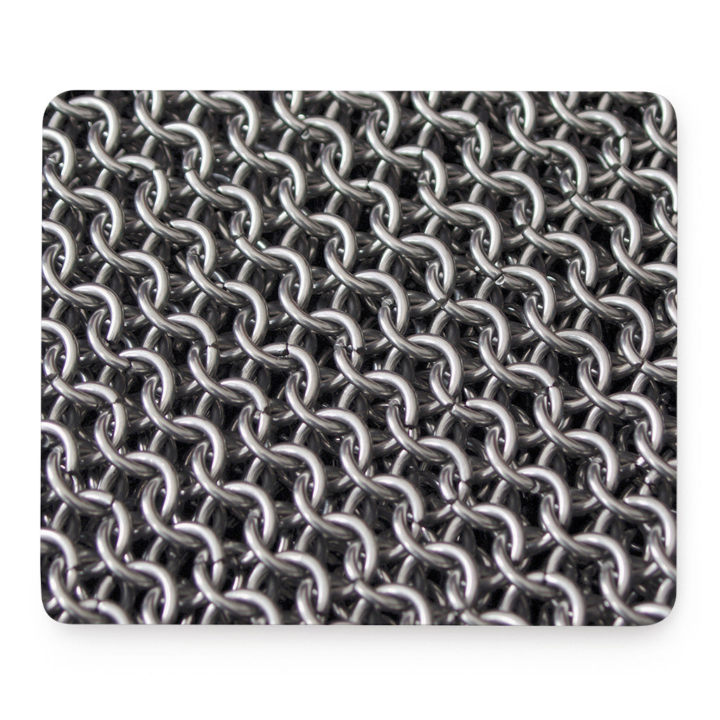 Chainmail Ring Pattern Print Mouse Pad