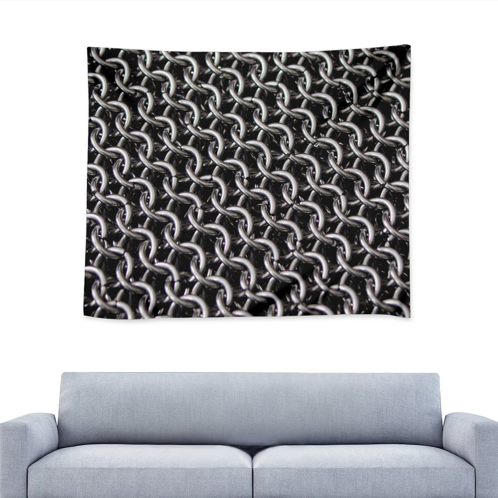Chainmail Ring Pattern Print Tapestry