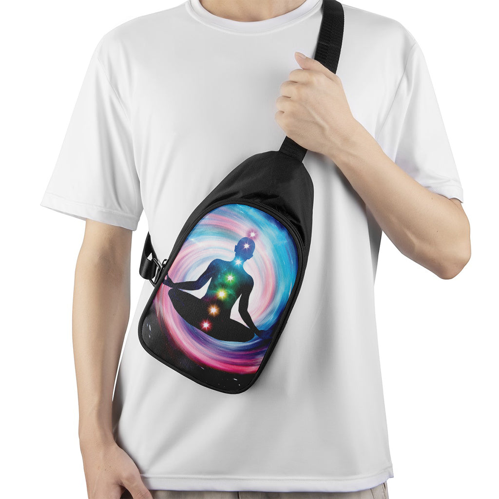 Chakras Of The Universe Print Chest Bag
