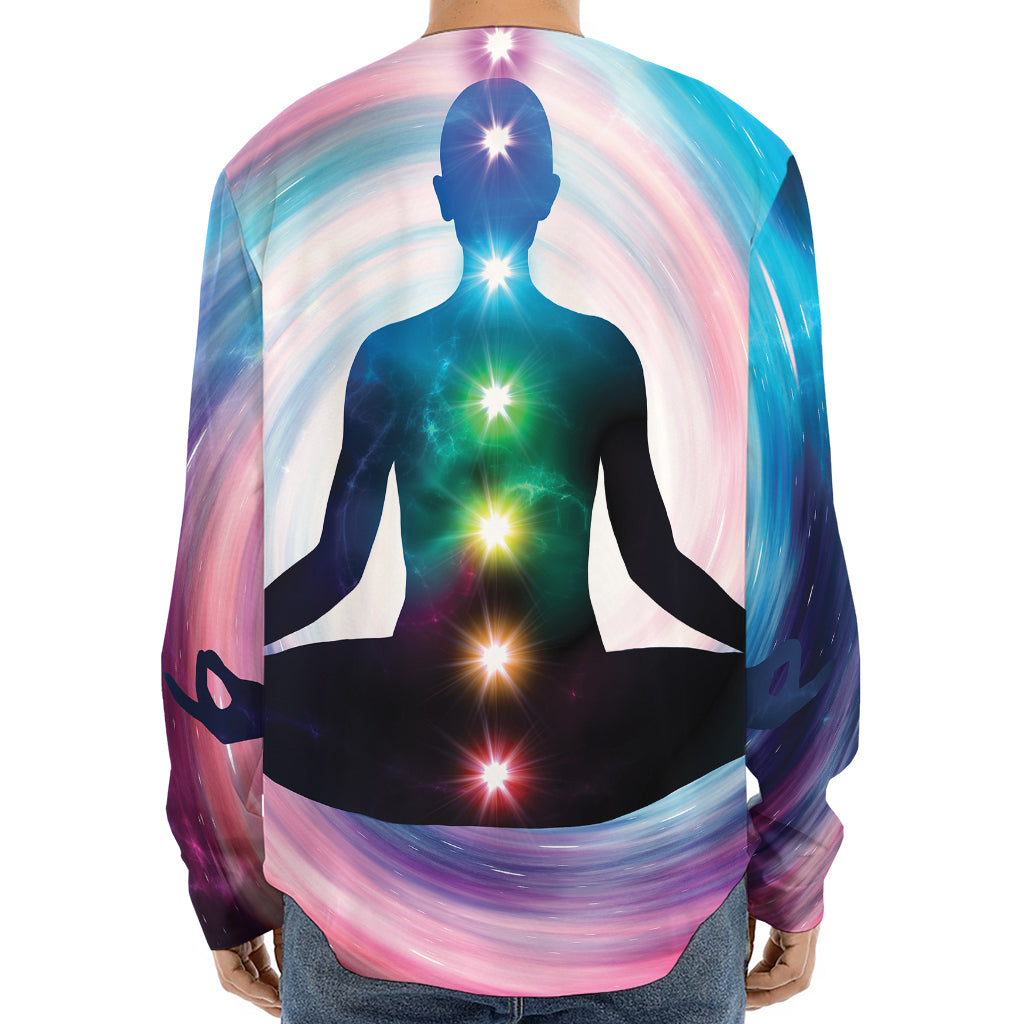Chakras Of The Universe Print Long Sleeve Baseball Jersey