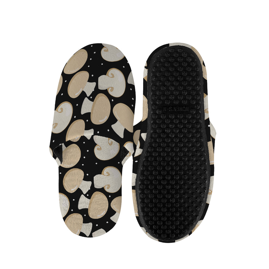 Champignon Mushroom Pattern Print Slippers