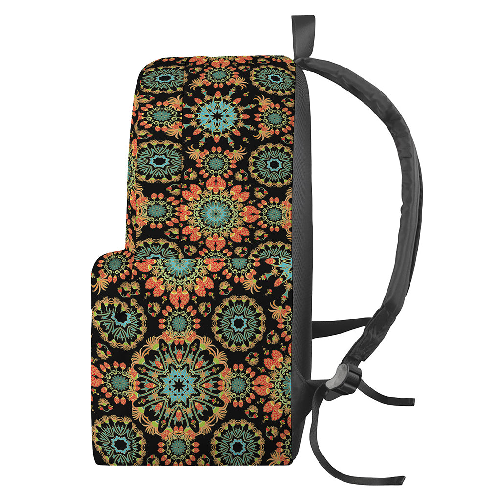 Chaotic Boho Floral Pattern Print Backpack