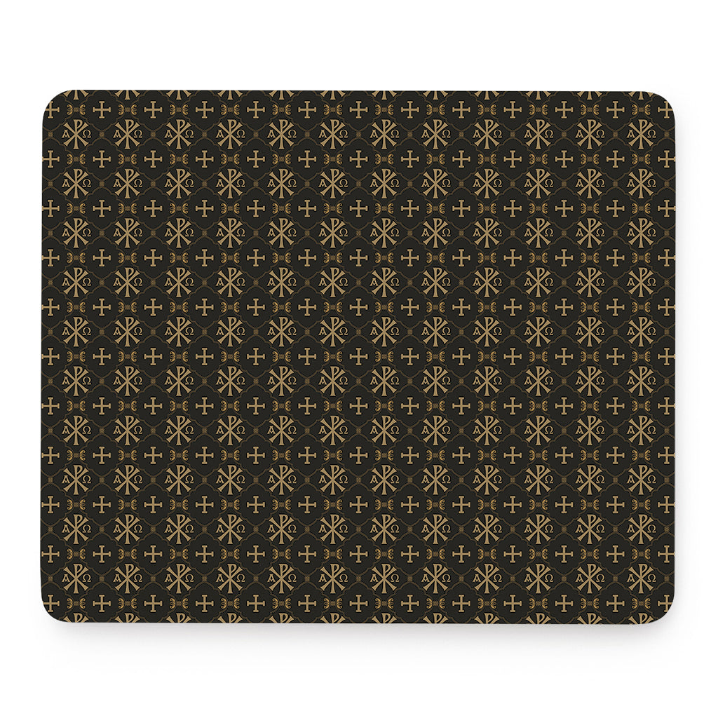 Chi Rho Orthodox Pattern Print Mouse Pad