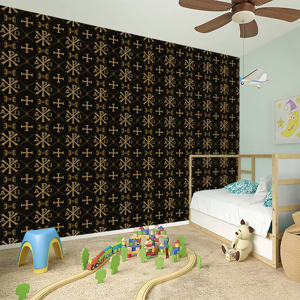 Chi Rho Orthodox Pattern Print Wall Sticker
