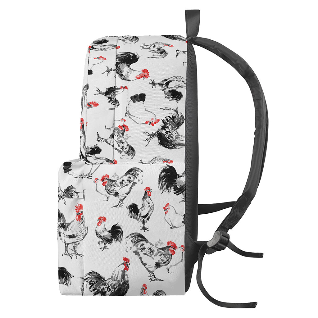 Chicken Ink Painting Pattern Print Backpack