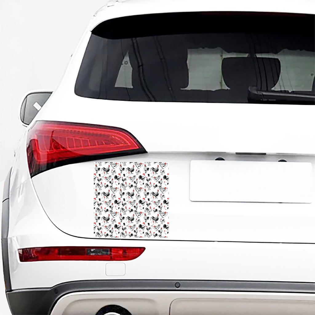 Chicken Ink Painting Pattern Print Car Sticker