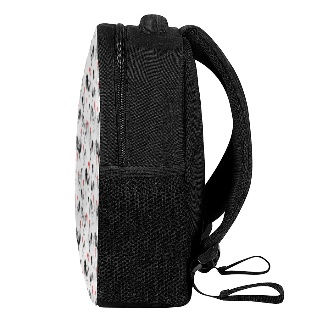 Chicken Ink Painting Pattern Print Casual Backpack