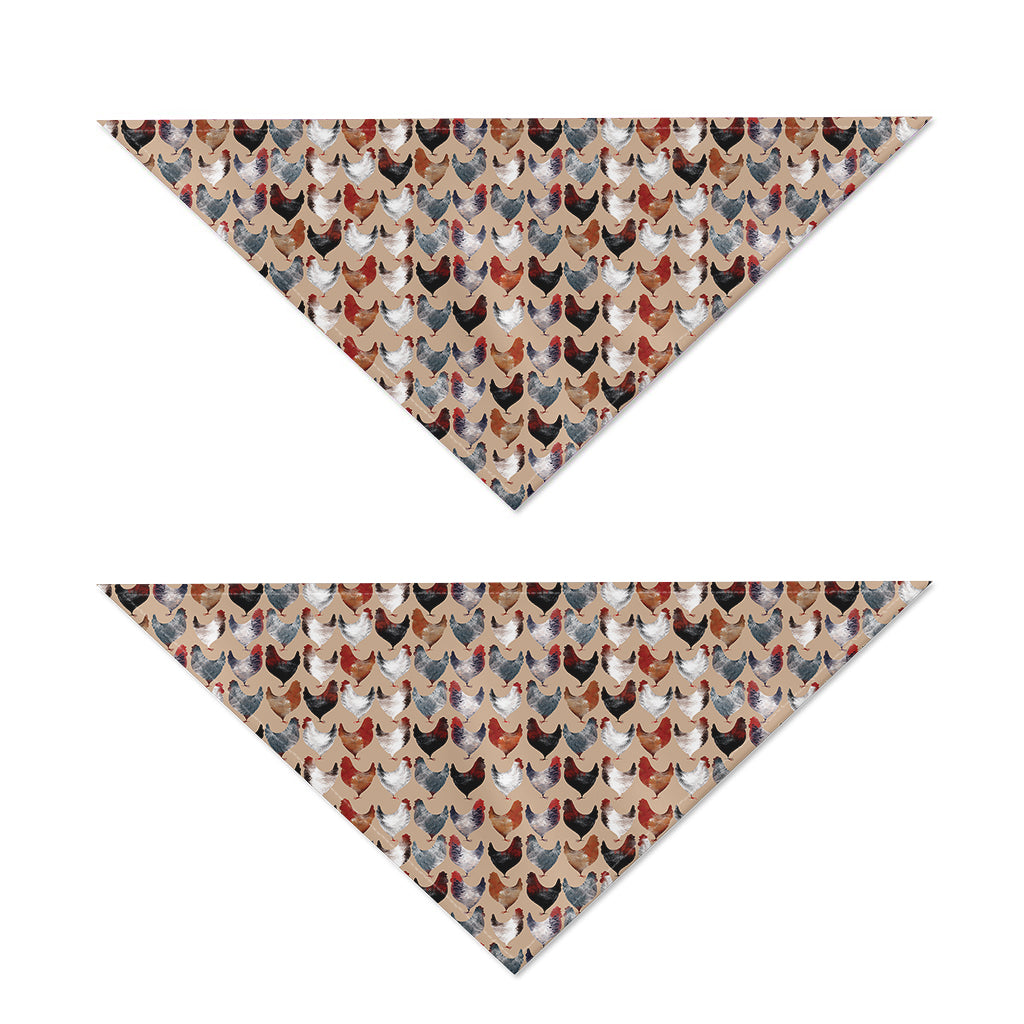 Chicken Painting Pattern Print Dog Bandana