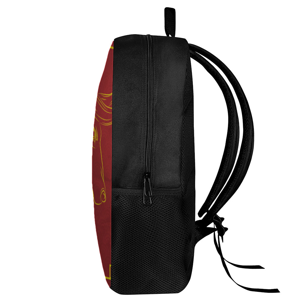 Chinese Horoscope Ox Sign Print 17 Inch Backpack