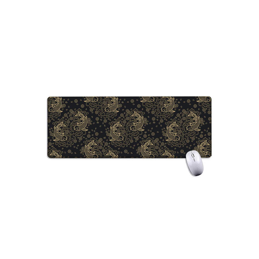 Chinese Koi Carp Pattern Print Extended Mouse Pad