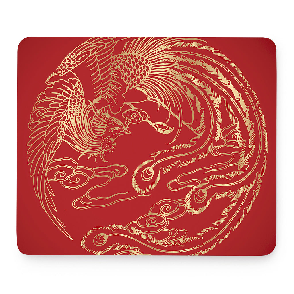Chinese Phoenix Print Mouse Pad