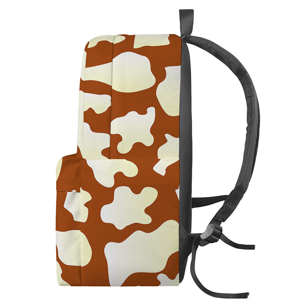 Chocolate And Milk Cow Print Backpack