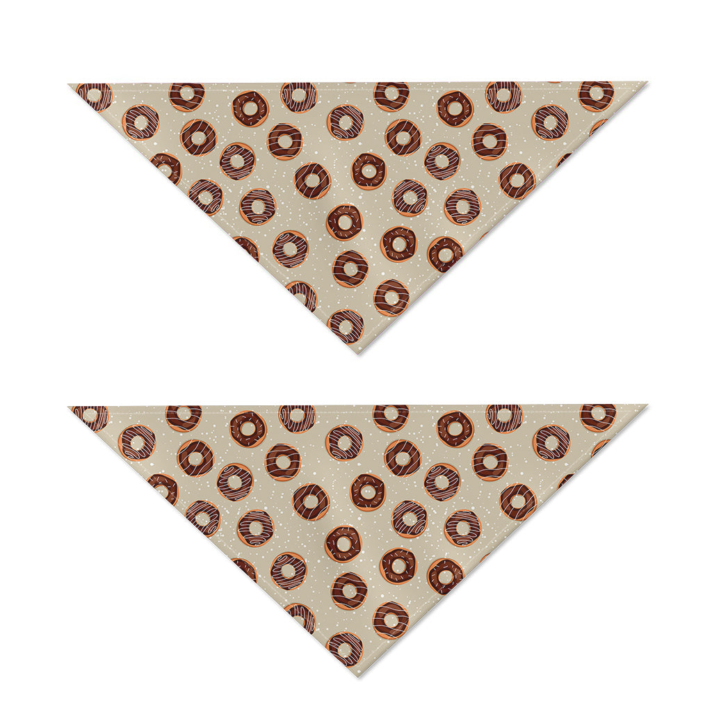 Chocolate Donuts Pattern Print Dog Bandana