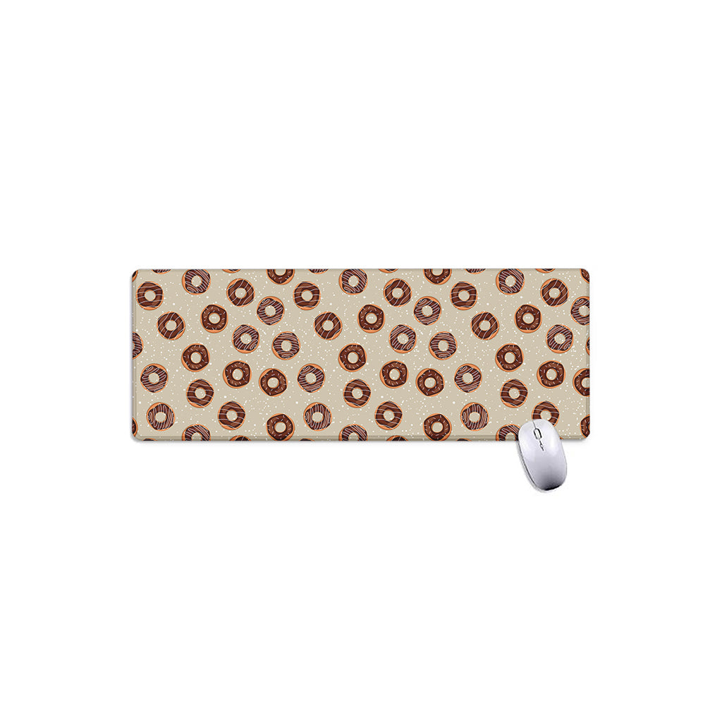 Chocolate Donuts Pattern Print Extended Mouse Pad